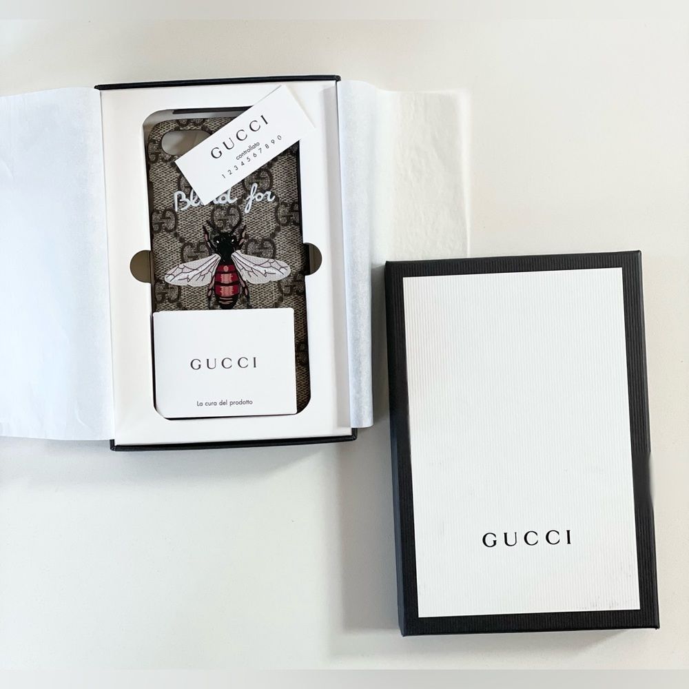 New authentic Gucci Iphone 7/8 phone case 208/016 - Picture 5 of 12